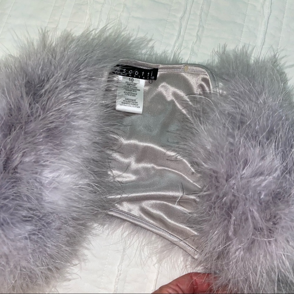 Biscotti silver:gray fur shrug